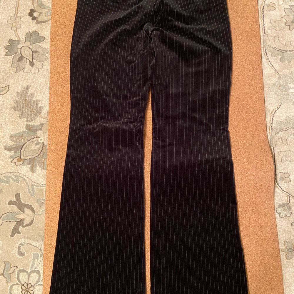 The limited pin stripe velvet pants